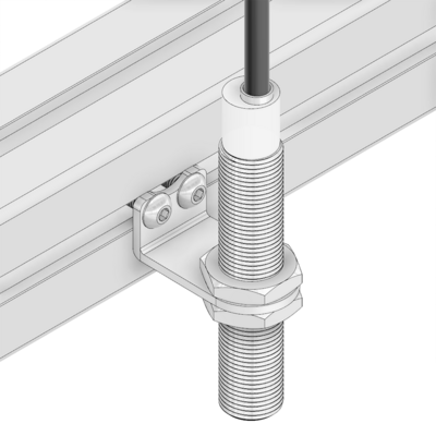 66-218-1 MODULAR SOLUTIONS ALUMINUM BRACKET 18MM SENSOR HOLDING